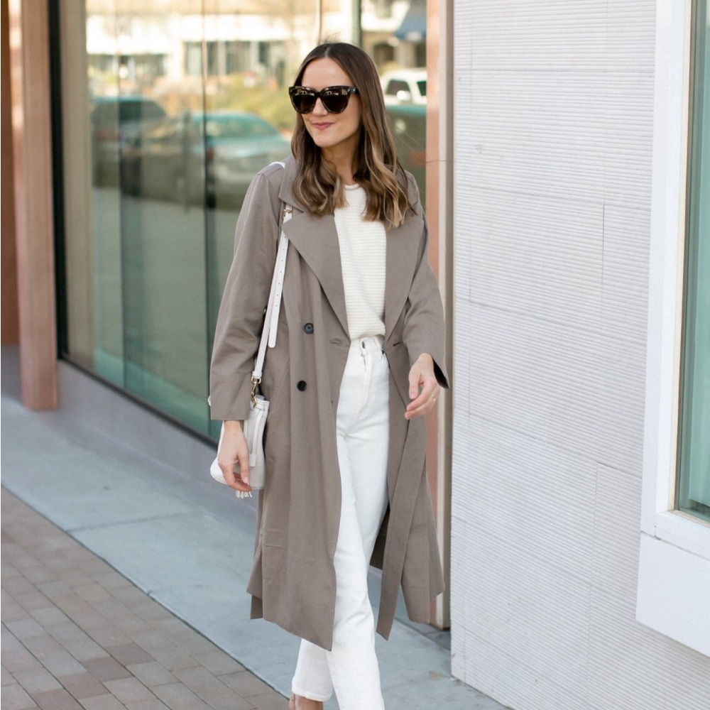 Everlane Drape Trench Coat Clay